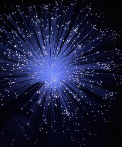 Crystal base fiber optic lamp
